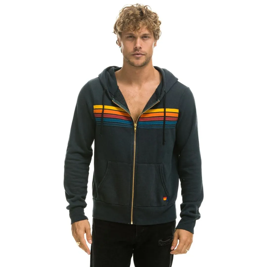 5 Stripe Zip Hoodie