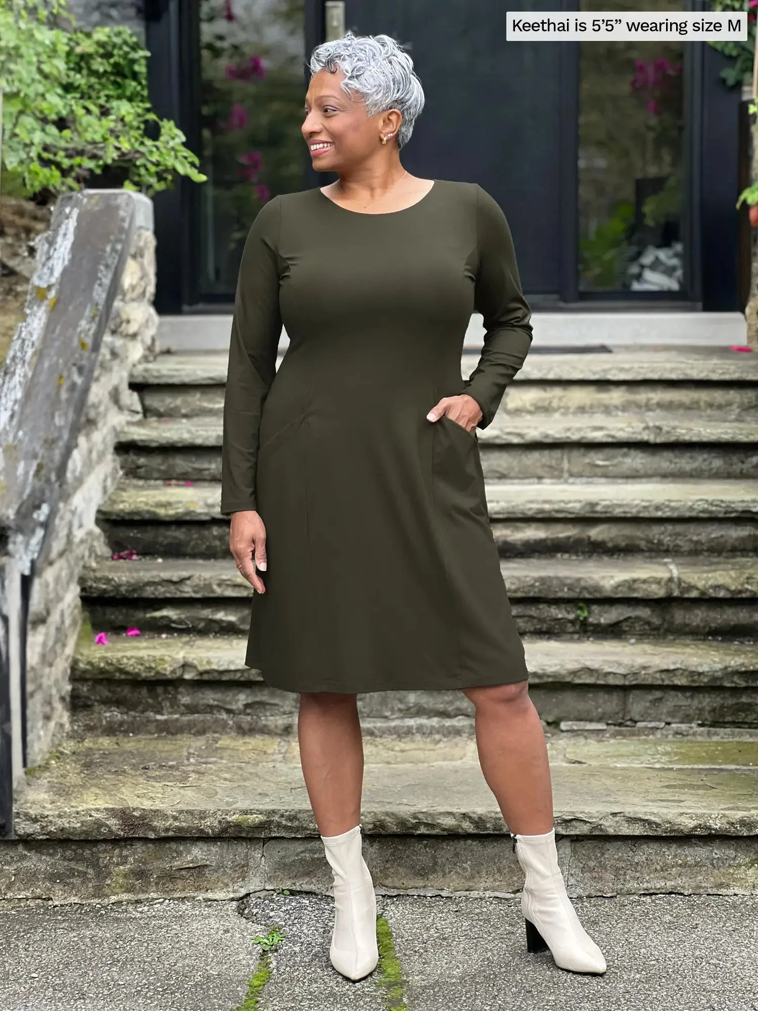 [50% OFF] Soraya long sleeve scoop neck dress [SLIGHTLY FLAWED] FINAL SALE