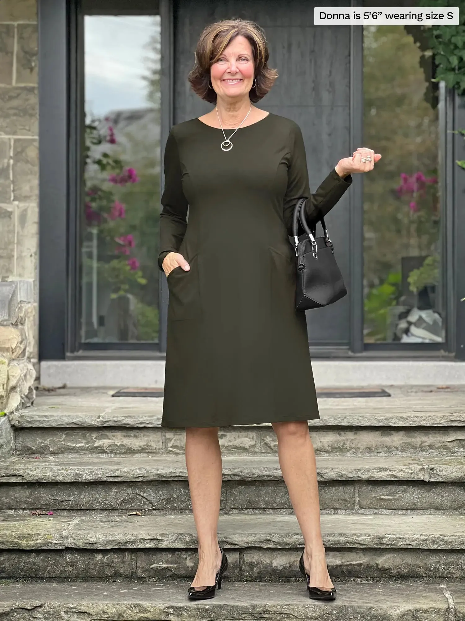 [50% OFF] Soraya long sleeve scoop neck dress [SLIGHTLY FLAWED] FINAL SALE