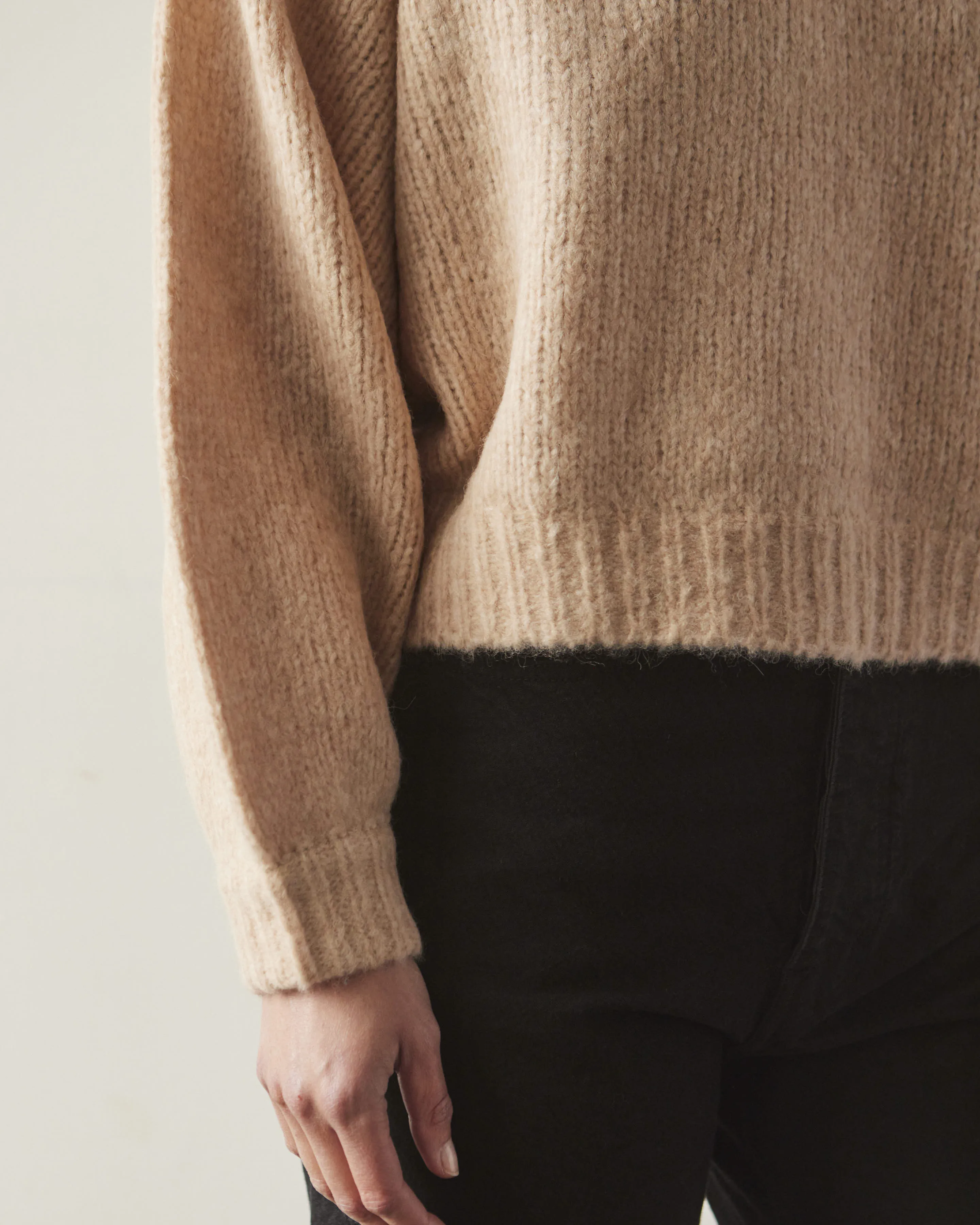 Atelier Delphine Balloon Sleeve Sweater, Grain
