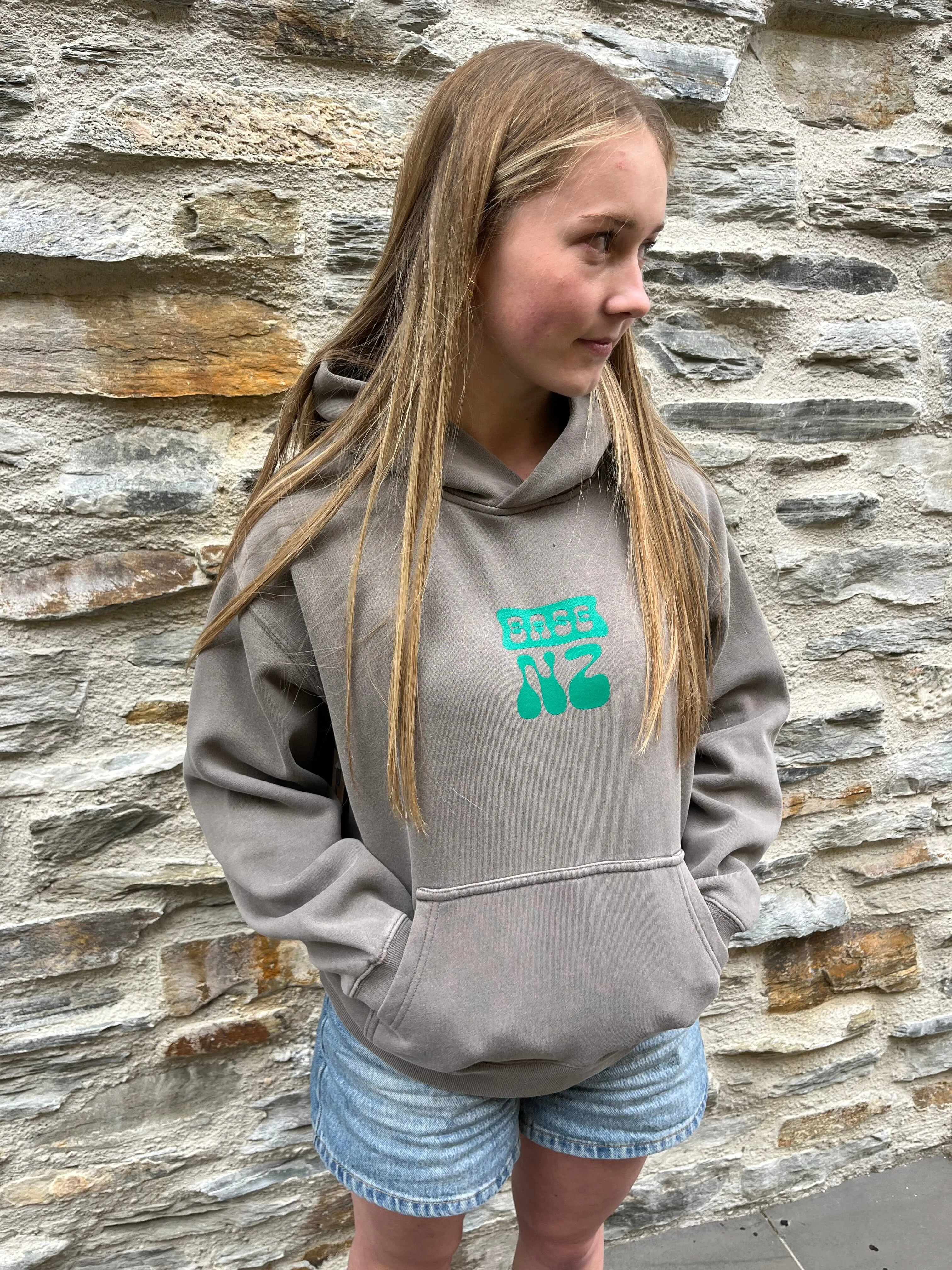BaseNZ Womens Logo Relax Hoodie