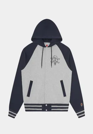 Bbc Cones & Bones Zip Through Hood Navy
