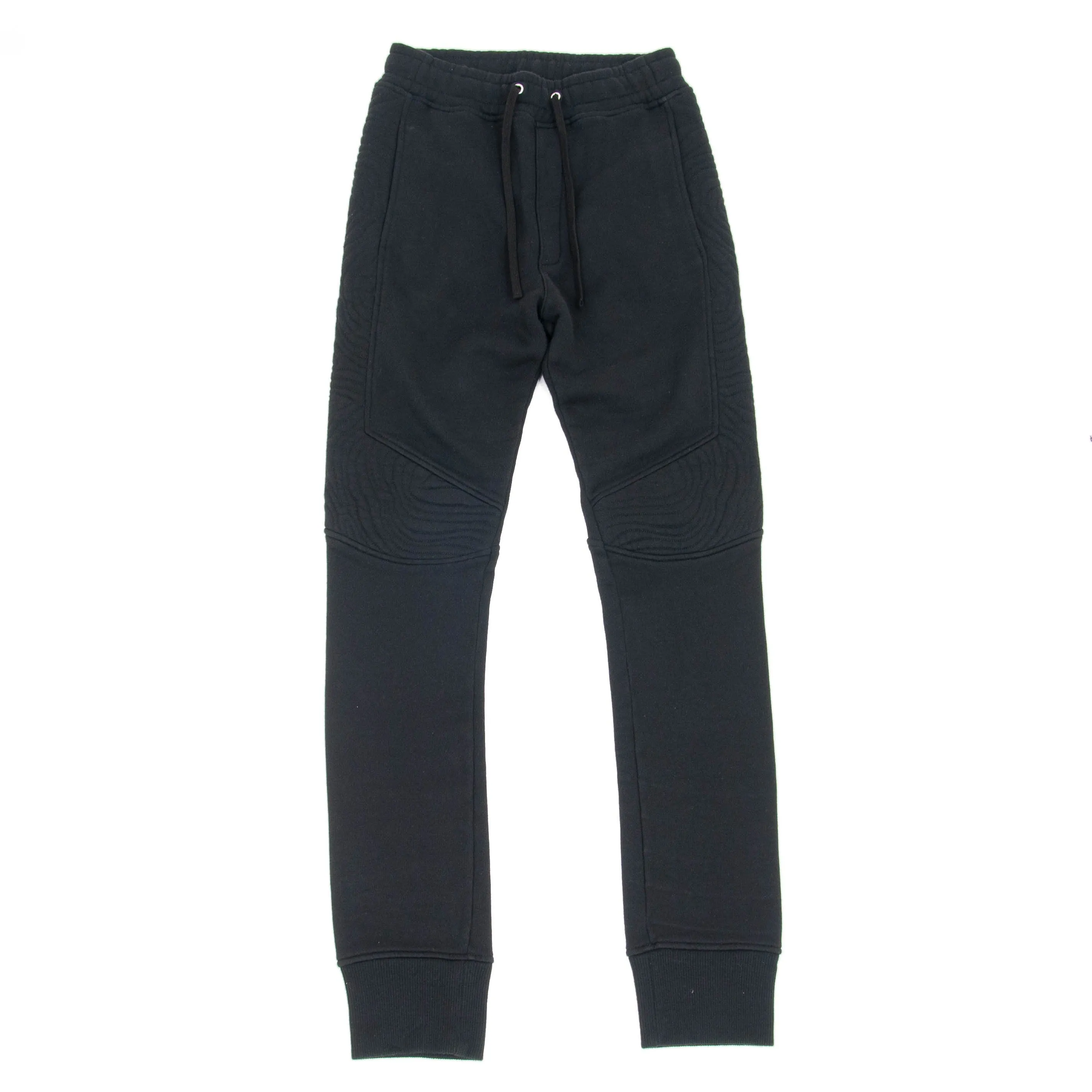 Black Biker Joggers