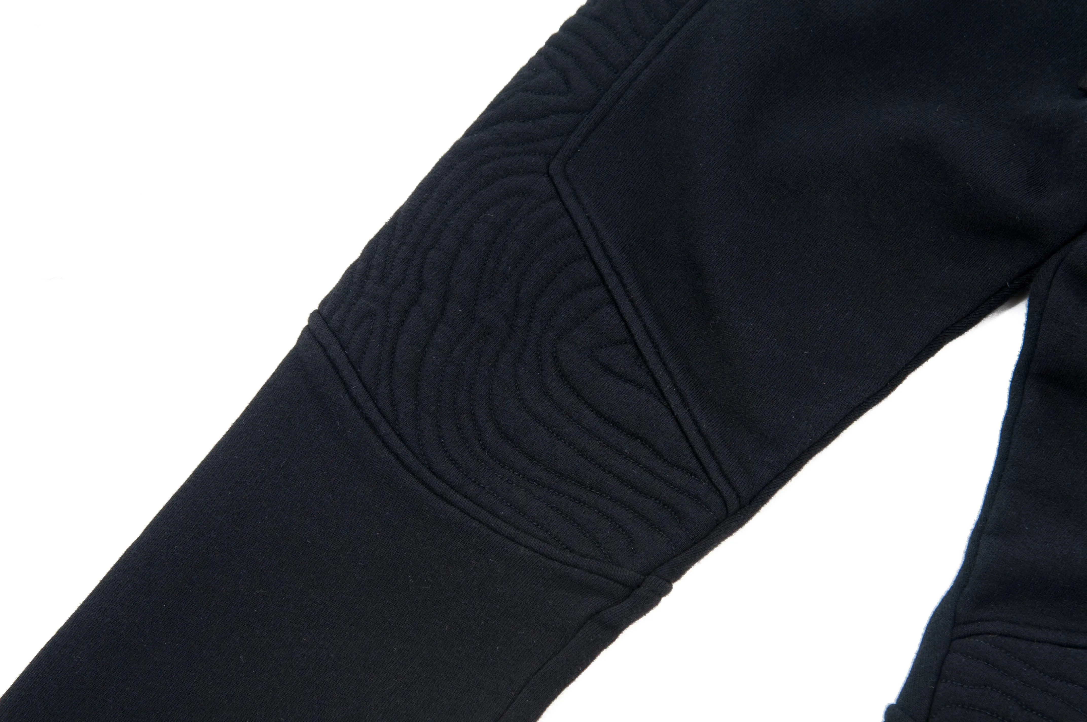 Black Biker Joggers