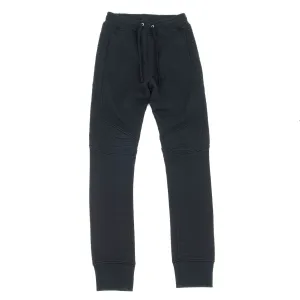 Black Biker Joggers