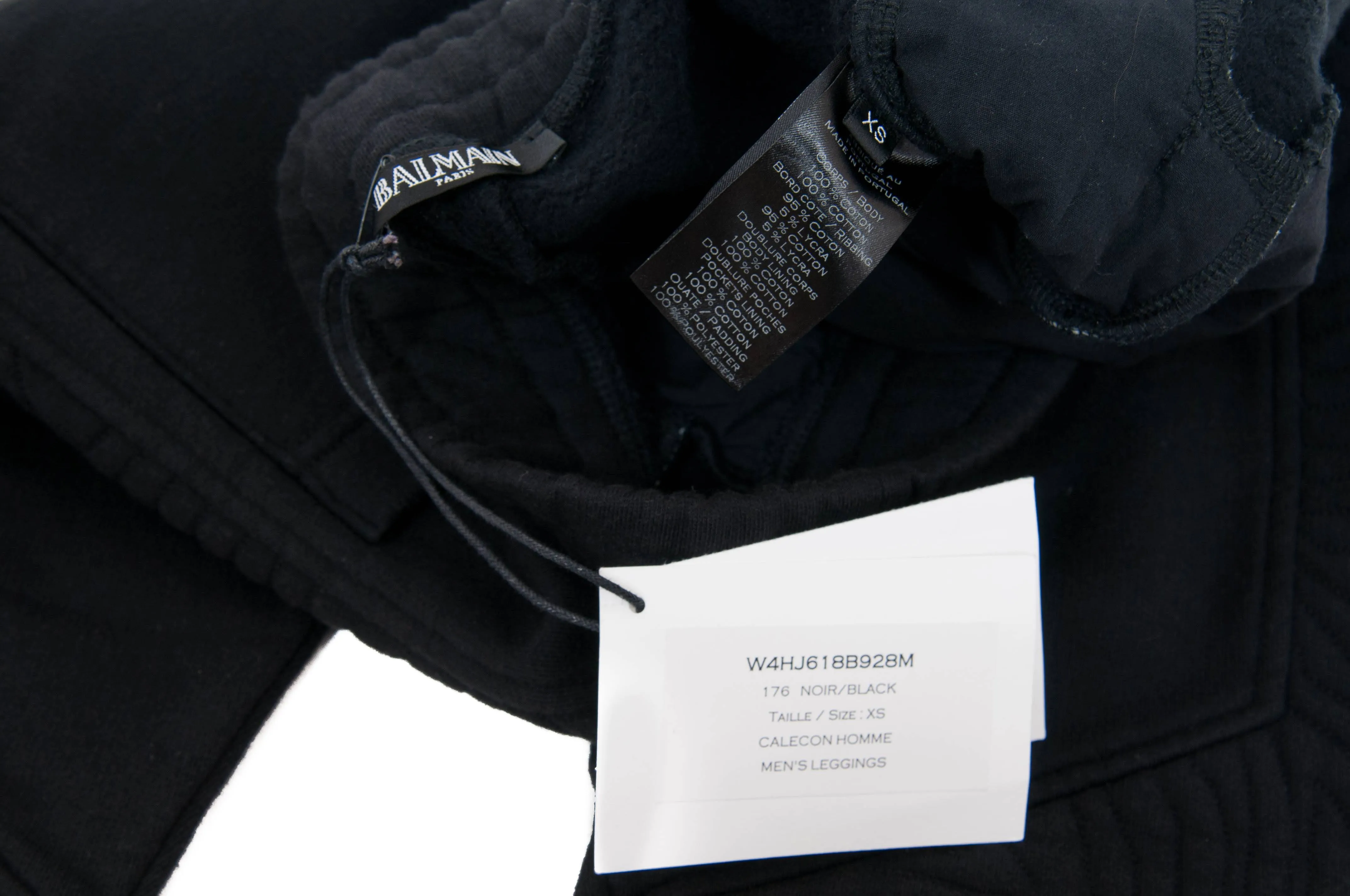Black Biker Joggers
