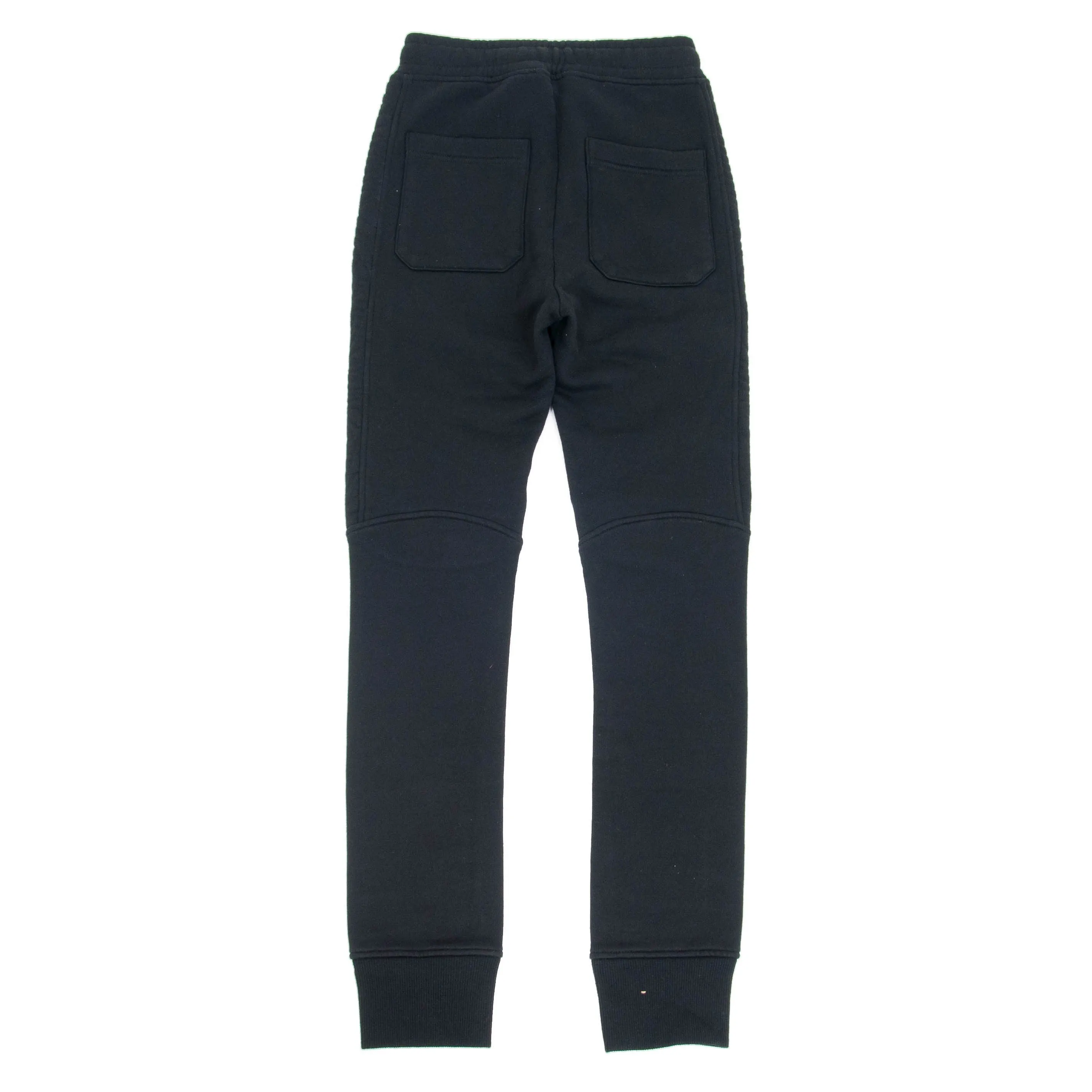 Black Biker Joggers