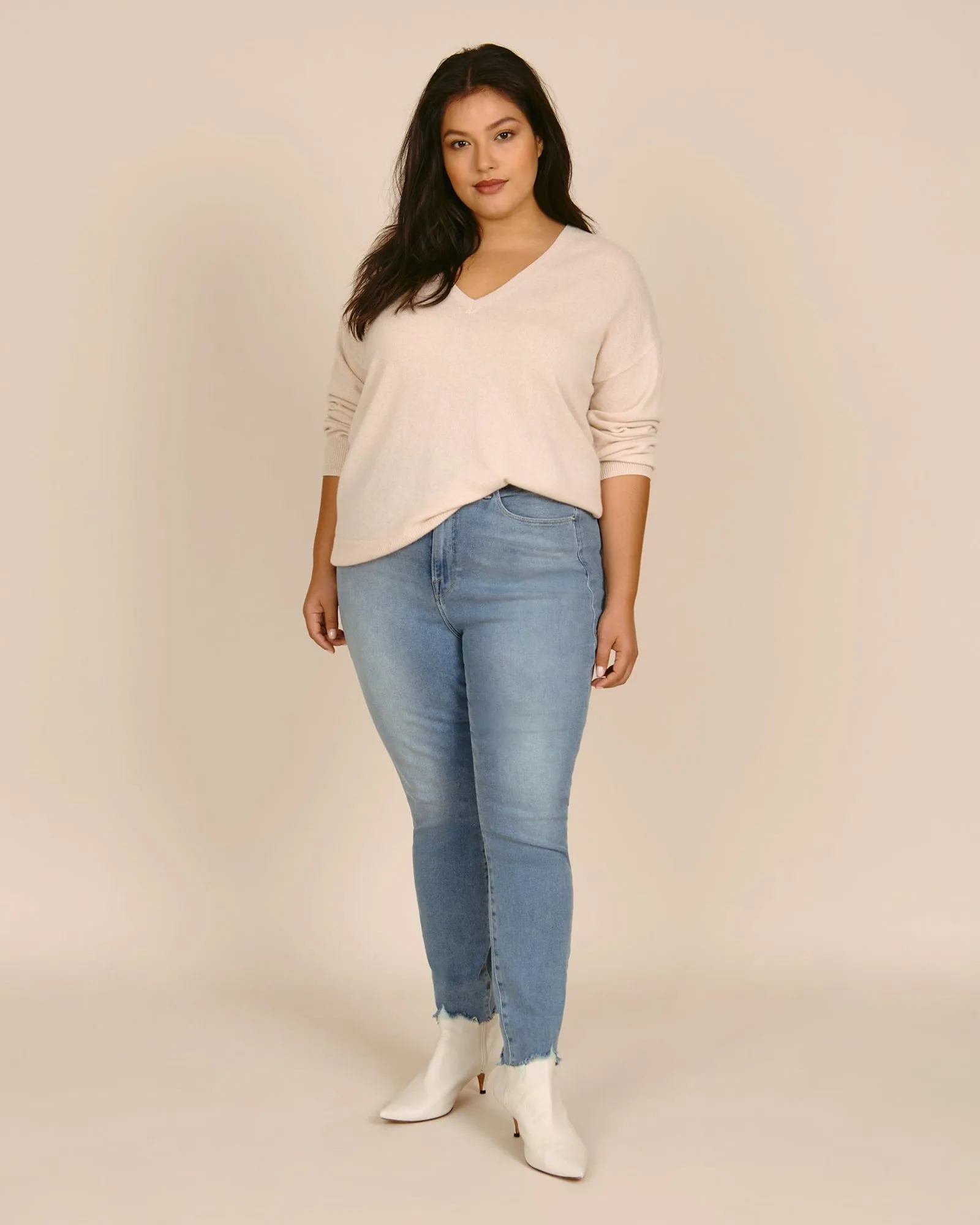 Cashmere Ava Sweater | Oatmeal