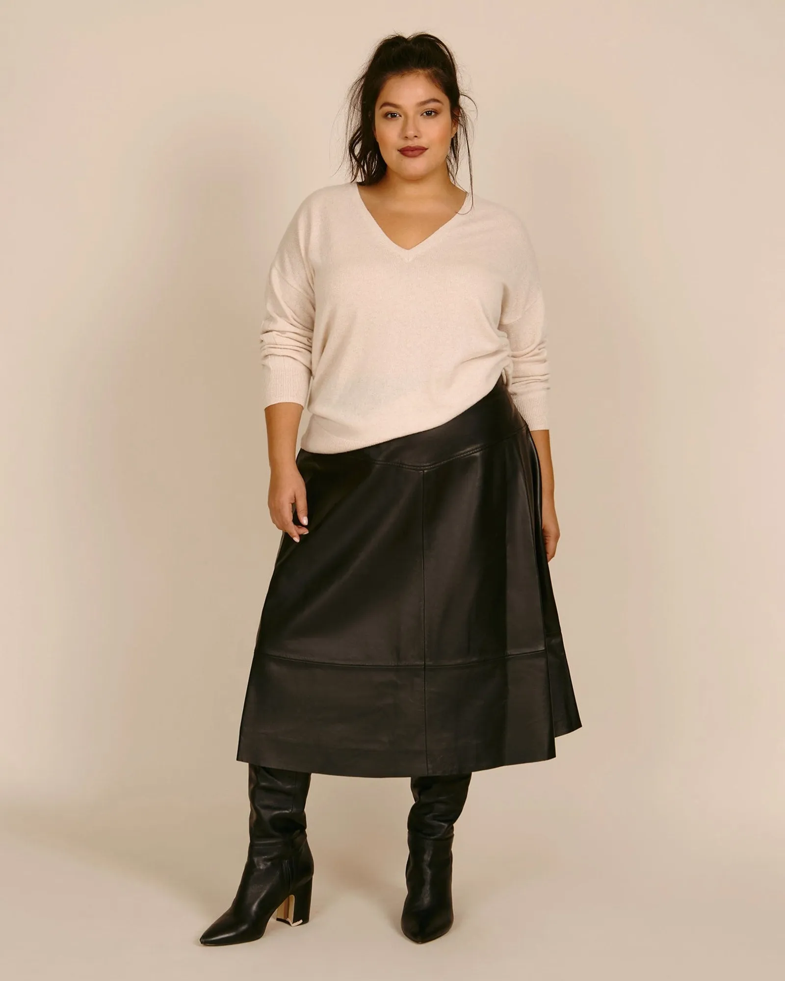 Cashmere Ava Sweater | Oatmeal