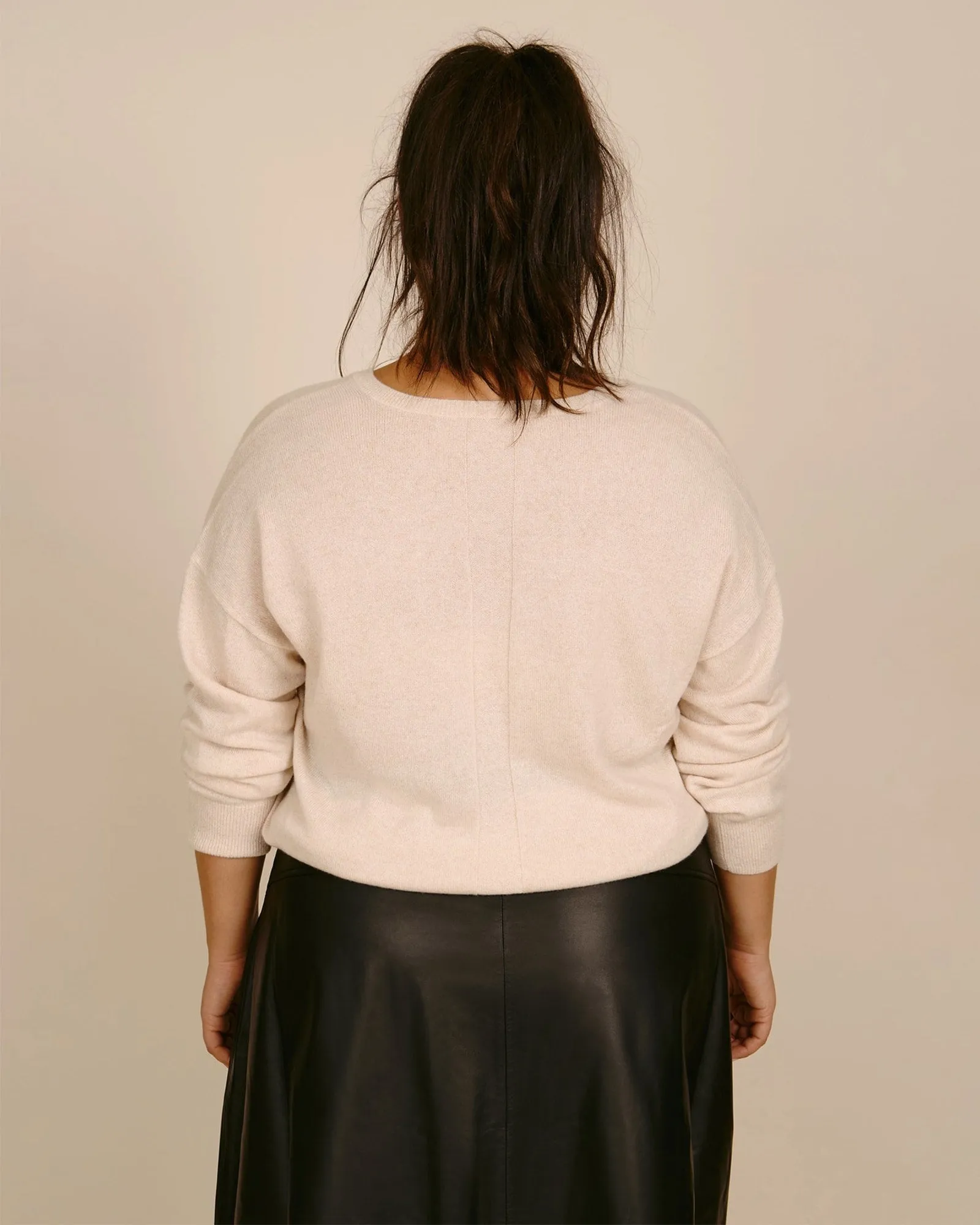 Cashmere Ava Sweater | Oatmeal