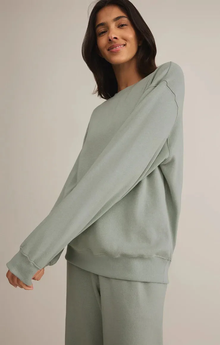Classic Boyfriend Sweatshirt | Sage Green