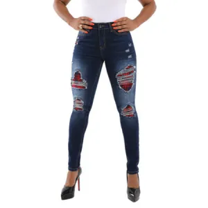 Classic Ripped Jeans Pencil Pants Juniors Skinny Women Long Pants