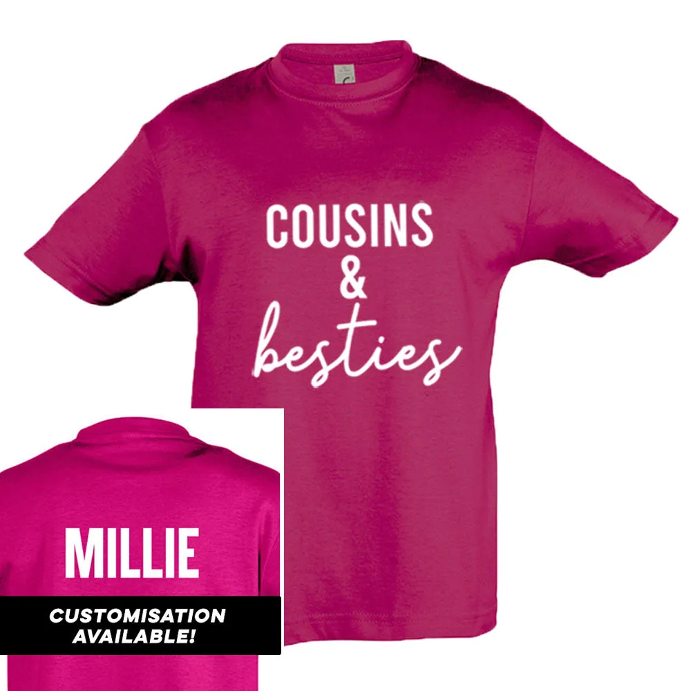 Cousins & Besties Matching Fuchsia Tees (MRK X)
