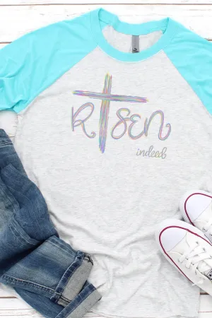 Cross Risen Indeed Tri-Blend Unisex 3/4 Raglan