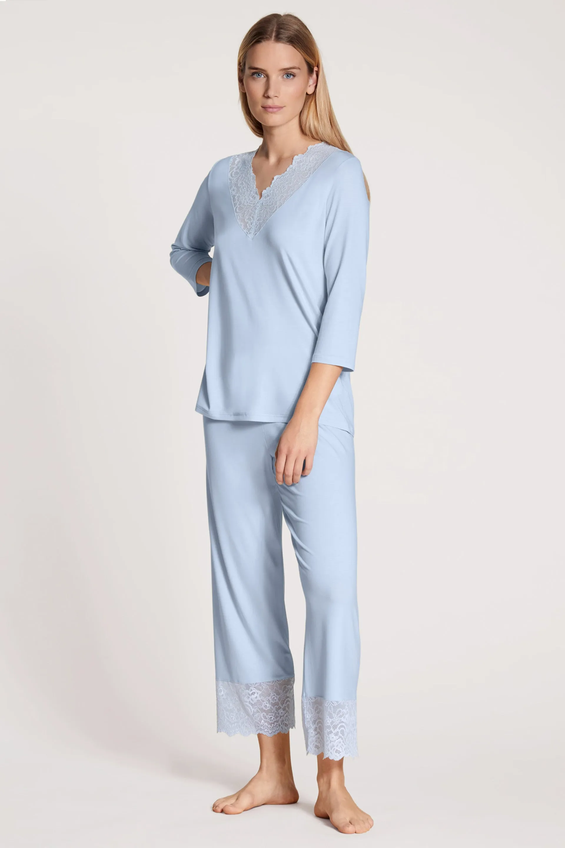 Elegant Dreams 7/8 Pyjamas Harmony Blue