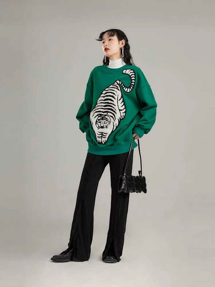 Elegant High-waisted Straight-leg Pants