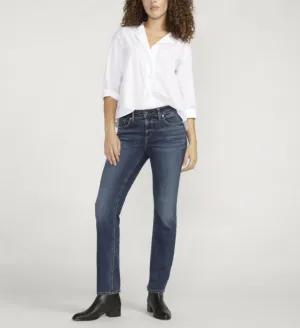 Elyse Mid Rise Straight Leg