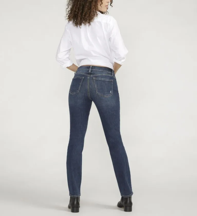 Elyse Mid Rise Straight Leg