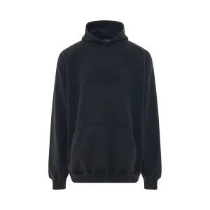 Fashion Institute Oversized Hoodie in Washed Black