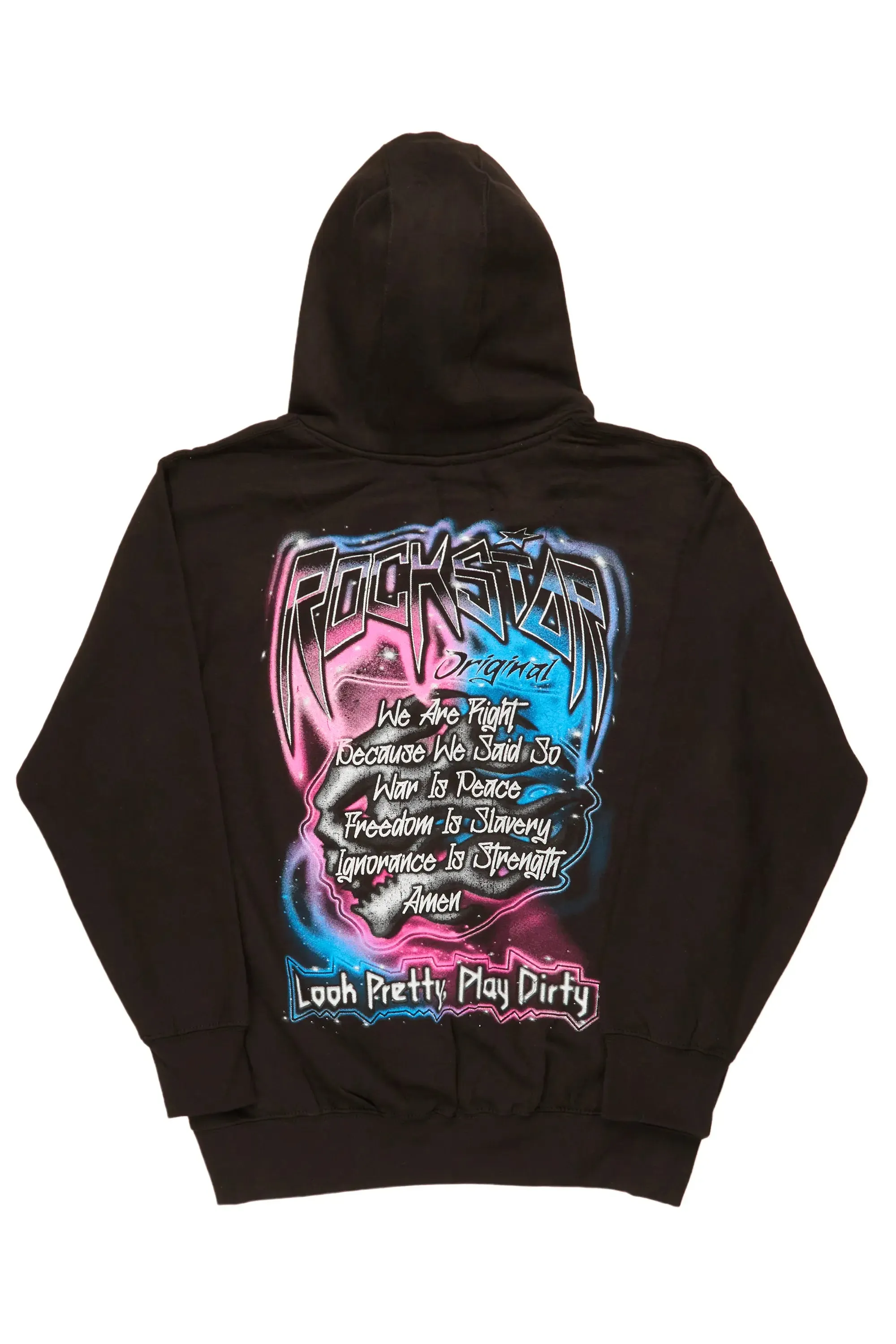 Fionn Black Graphic Hoodie
