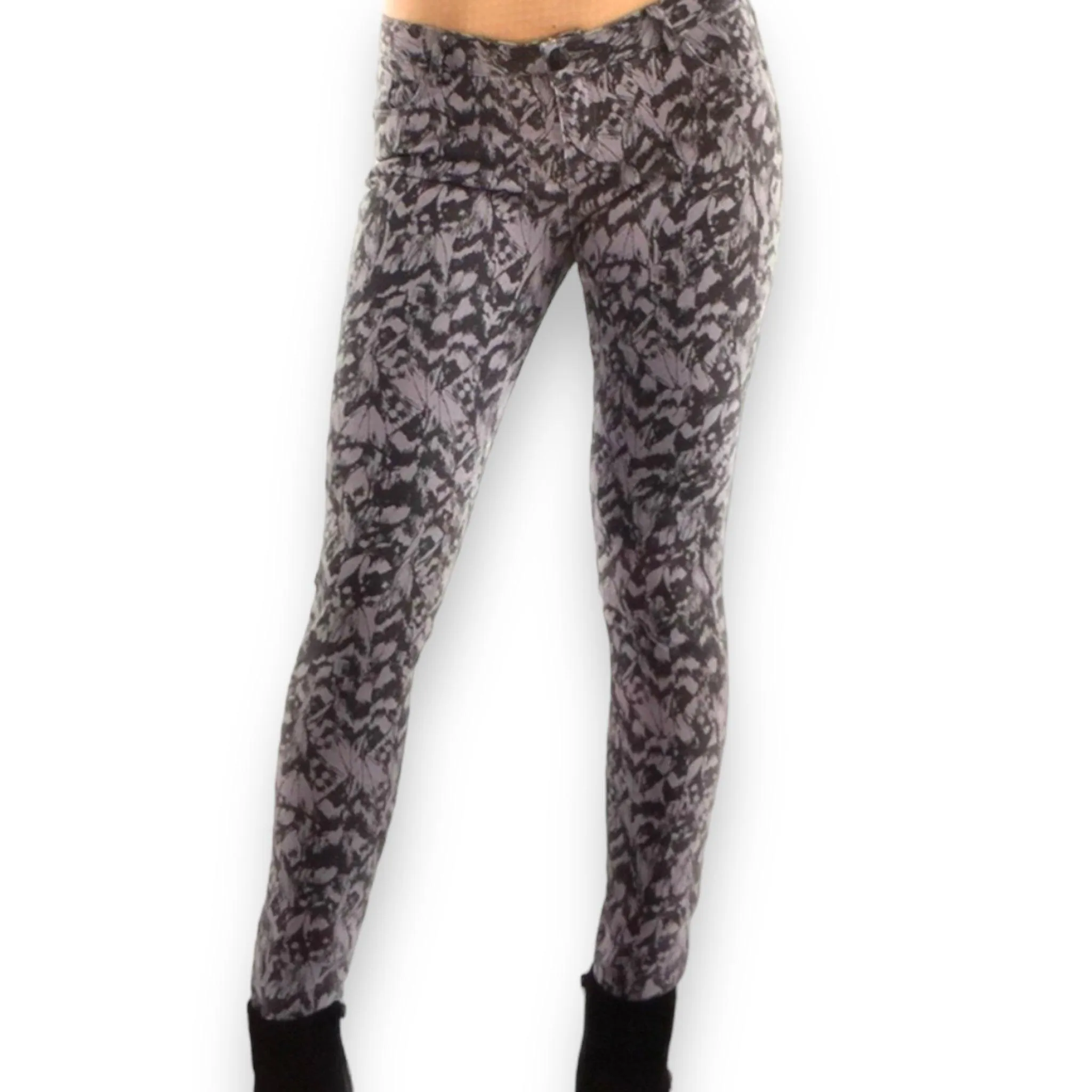 Floral Print Allover Skinny Jeans