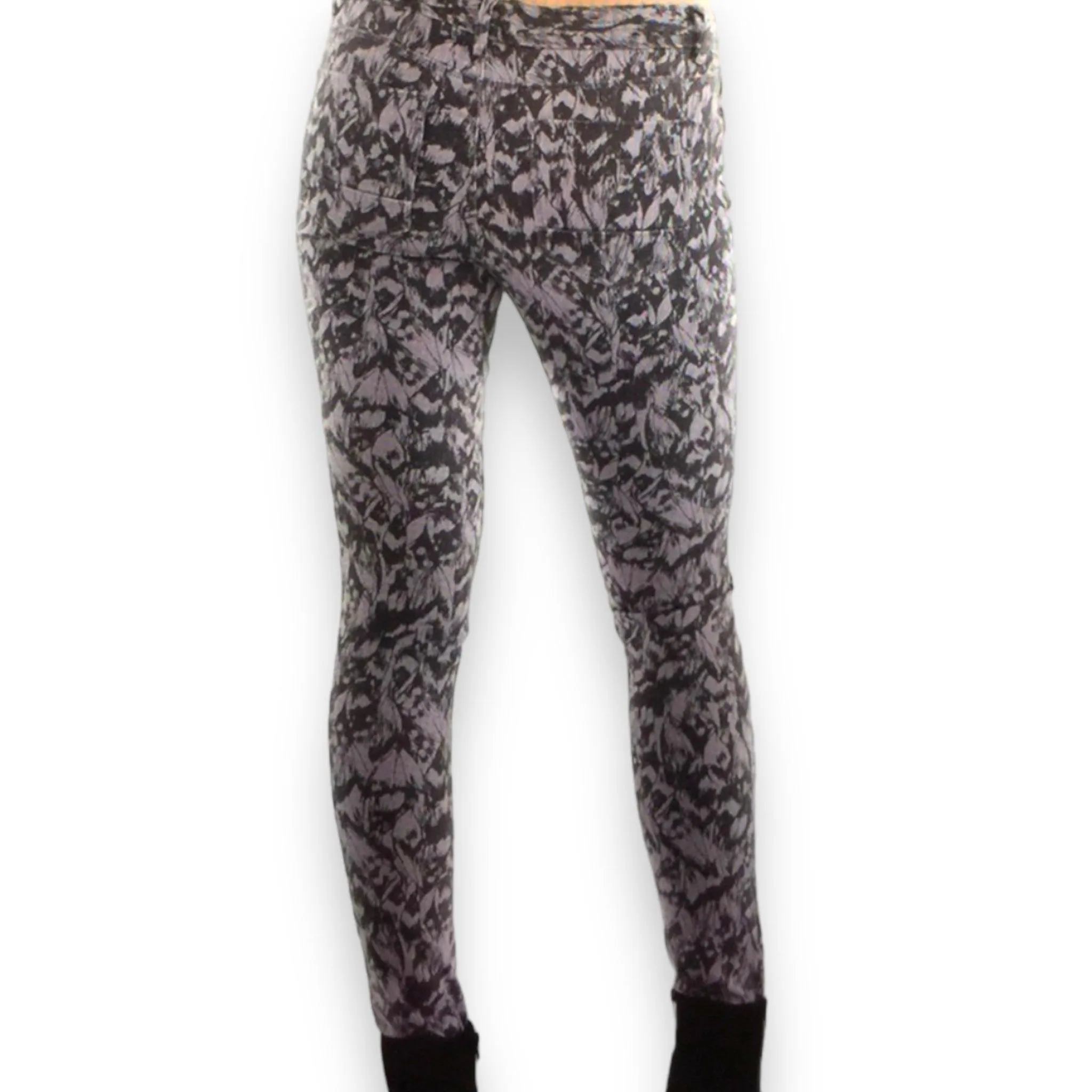 Floral Print Allover Skinny Jeans