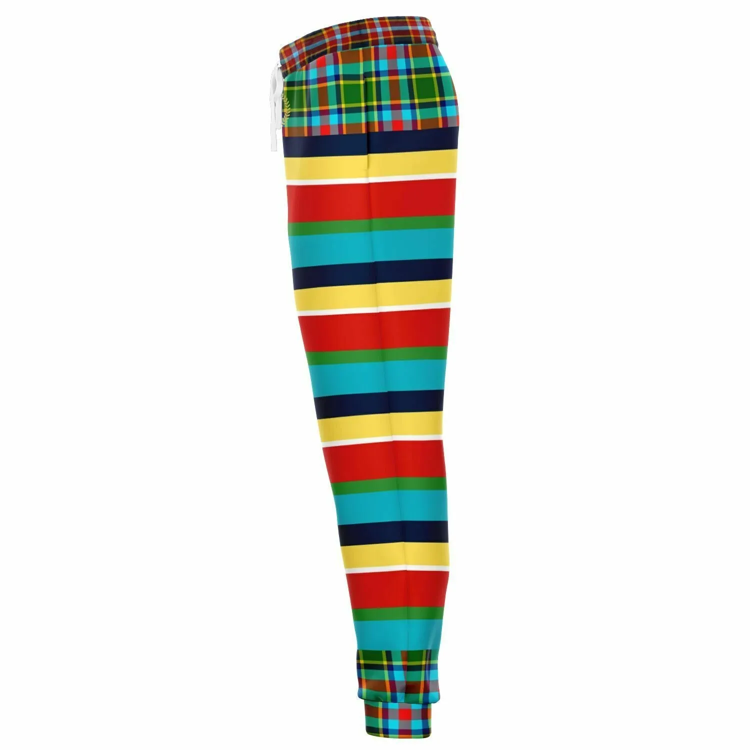 Girl in Perspective Rugby Stripe Plaid Eco-Poly Unisex Joggers