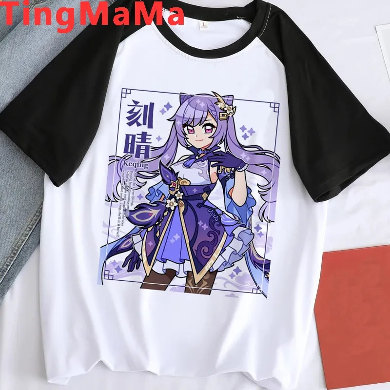 Graphic Bi-color Tees Set-1 Genshin Impact (Variants Available)