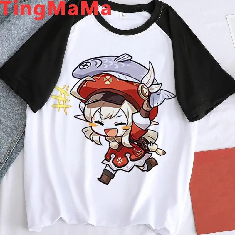 Graphic Bi-color Tees Set-1 Genshin Impact (Variants Available)