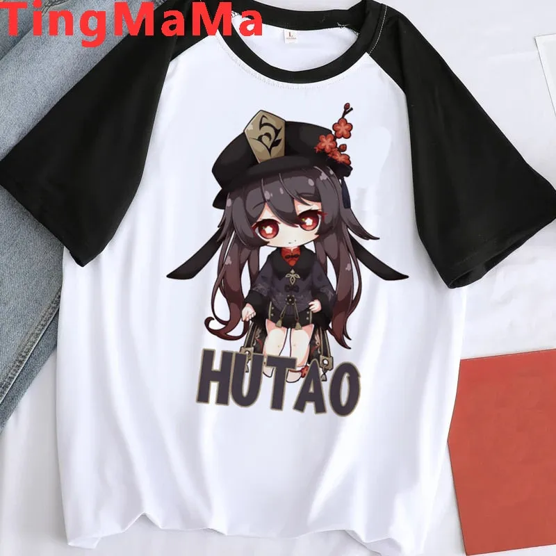 Graphic Bi-color Tees Set-1 Genshin Impact (Variants Available)