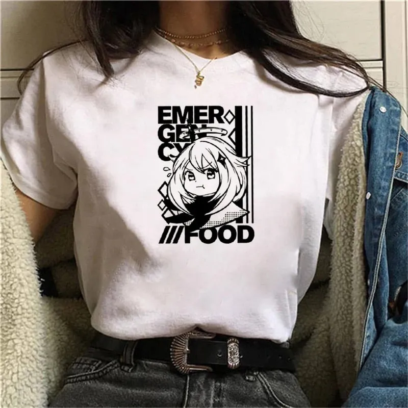 Graphic White Tees Set-1 Genshin Impact (Variants Available)