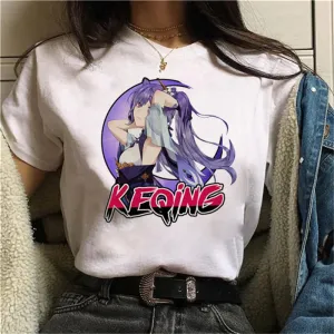 Graphic White Tees Set-1 Genshin Impact (Variants Available)