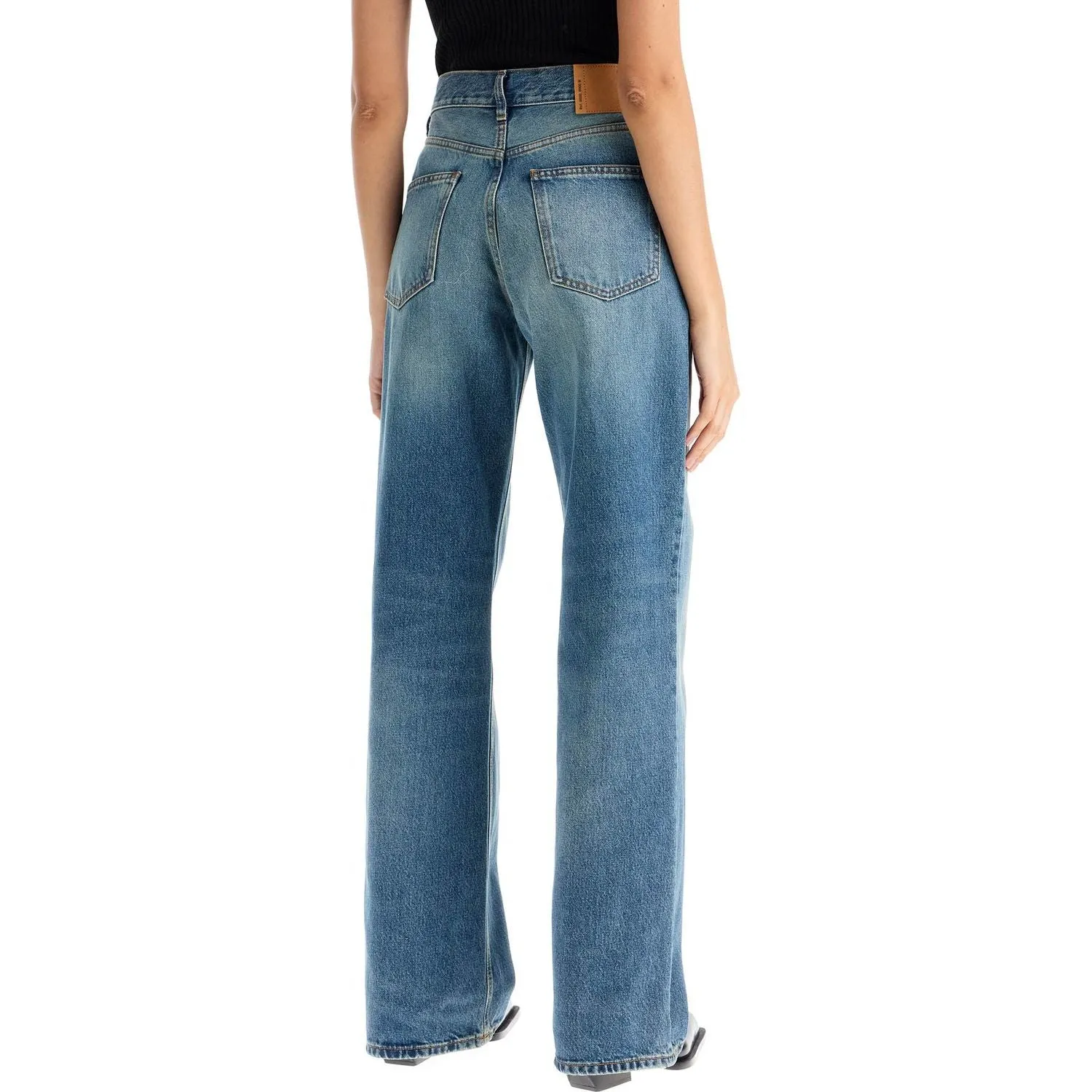 Haikure korean straight leg jeans