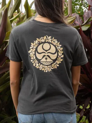 HIC PUA MELIA BOYFRIEND WOMENS TEE - BLACK SAND