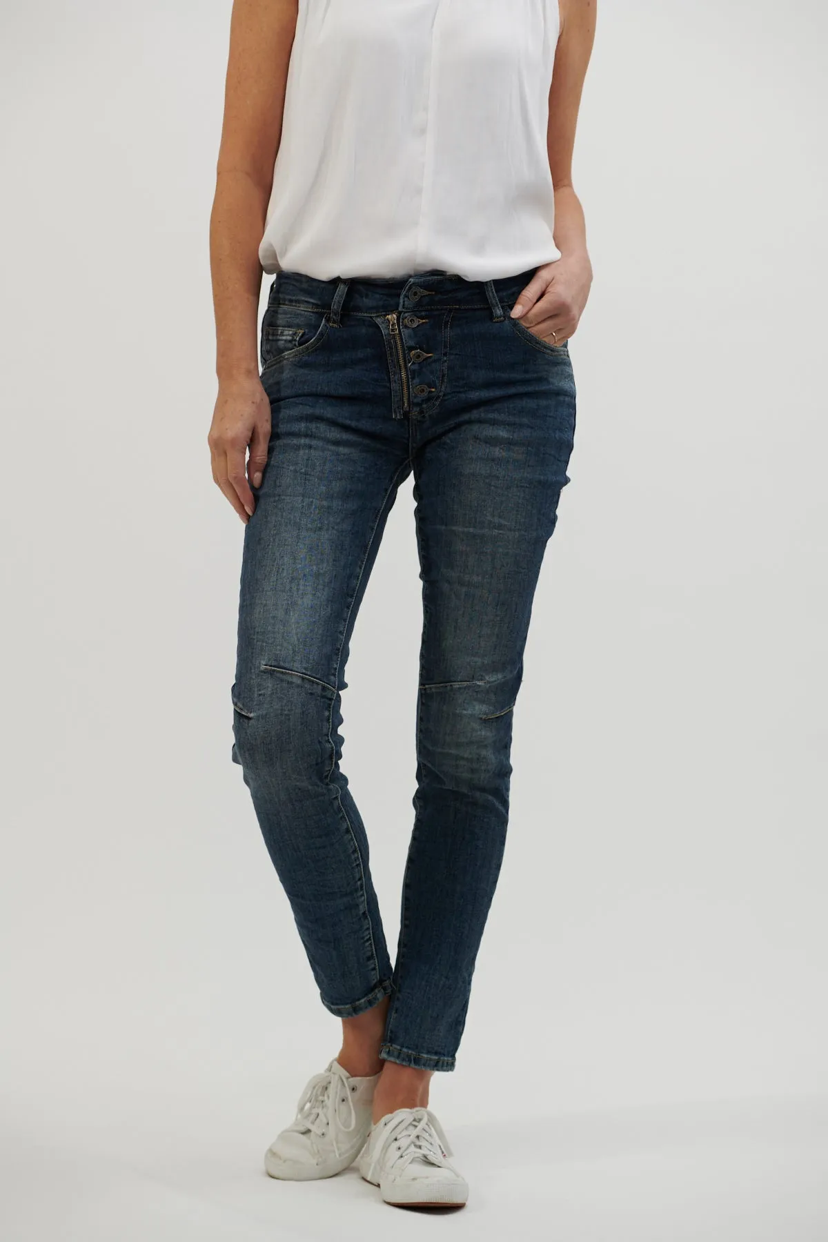 Italian Star Button Classic Jean
