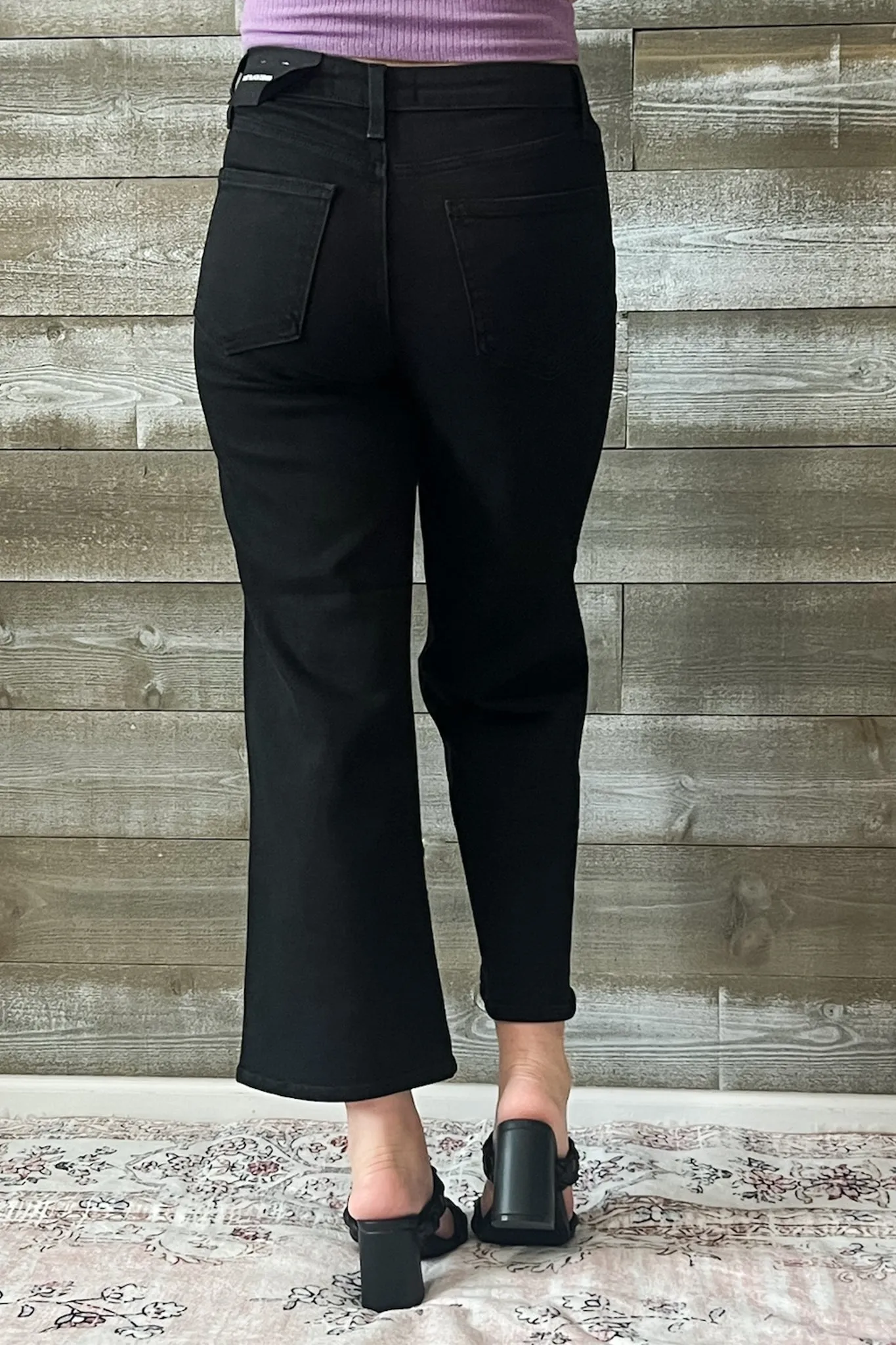Just Black Classic Wide Leg Black Jeans