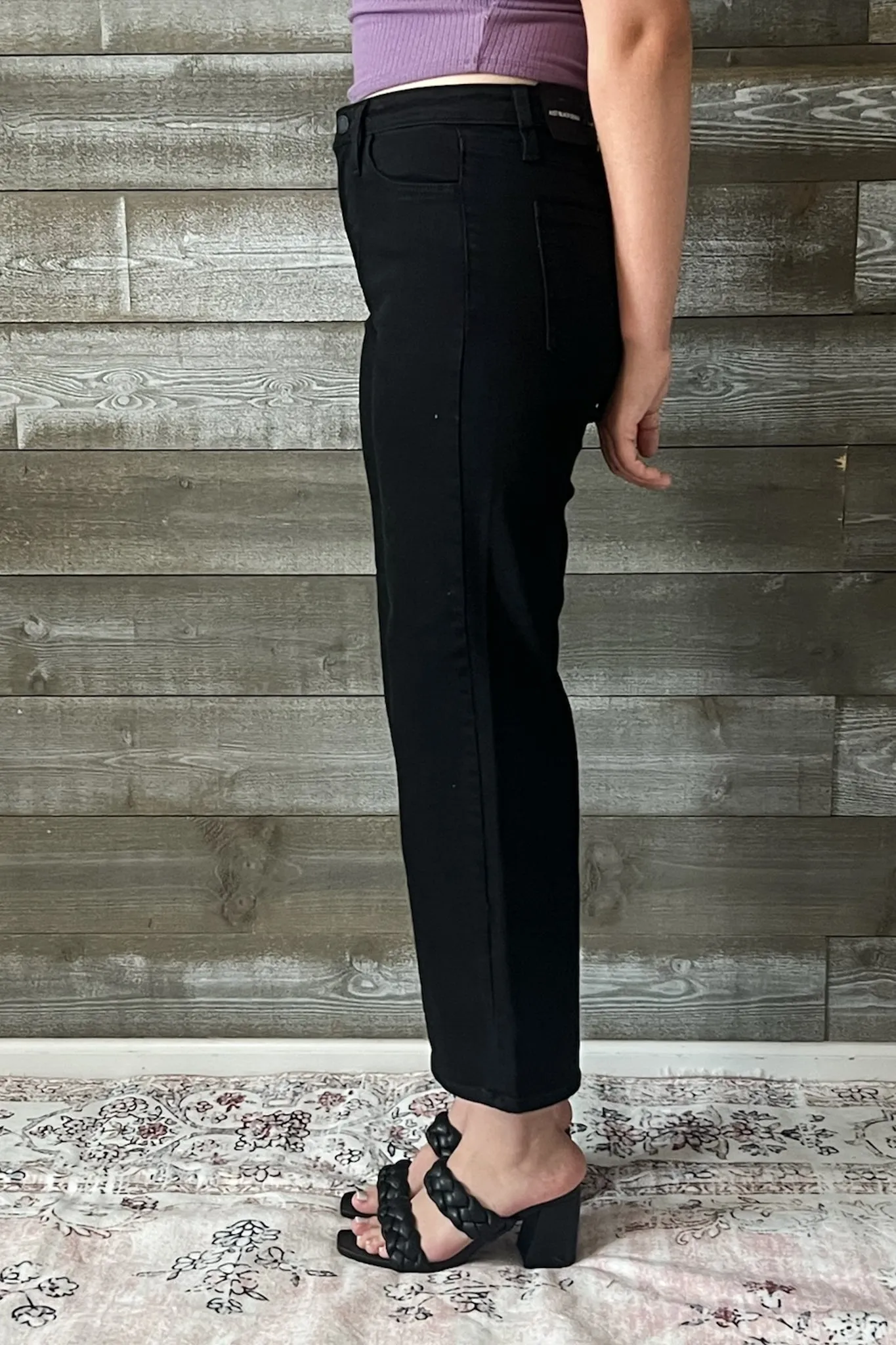 Just Black Classic Wide Leg Black Jeans