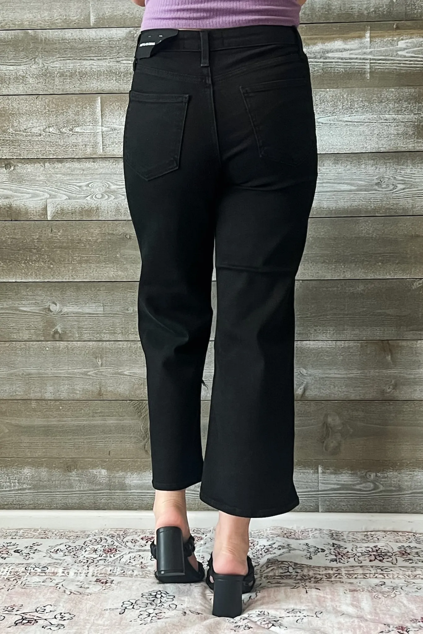 Just Black Classic Wide Leg Black Jeans