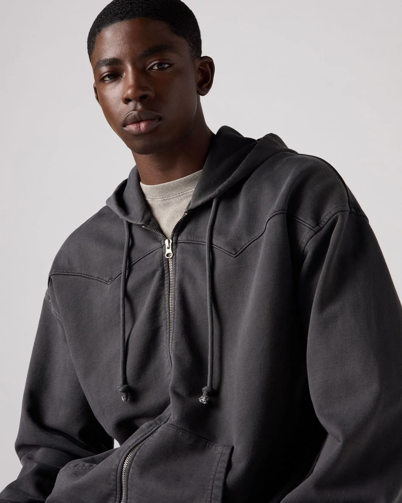 Levi's® Lowell Western Full Zip Sweat - Dark Phantom GD