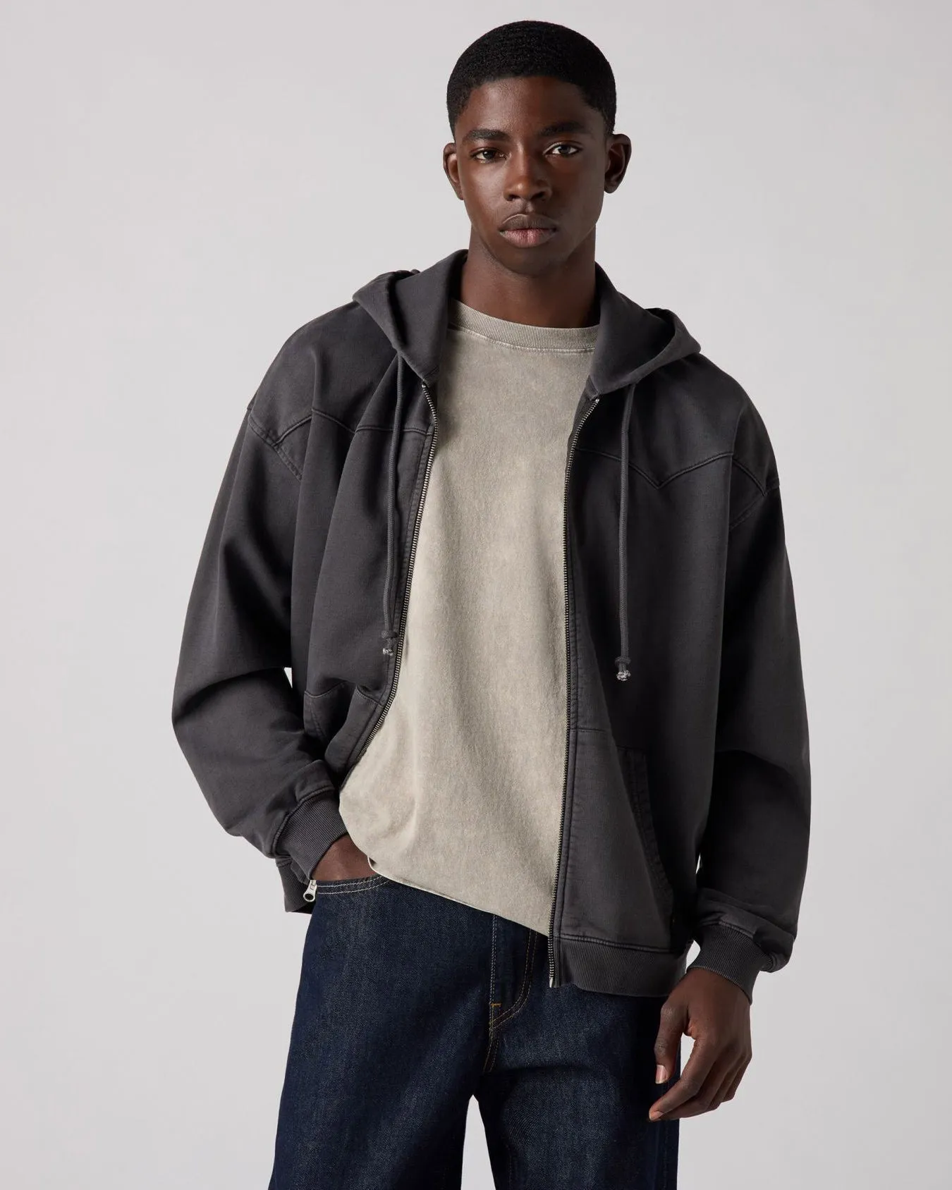 Levi's® Lowell Western Full Zip Sweat - Dark Phantom GD