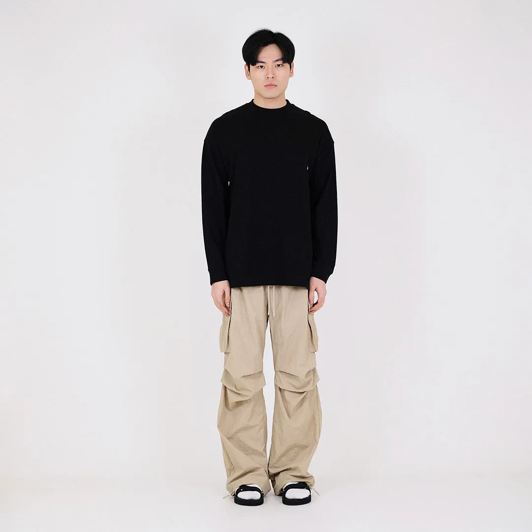 Men Oversized Sweatshirt - Black - SM2311165D
