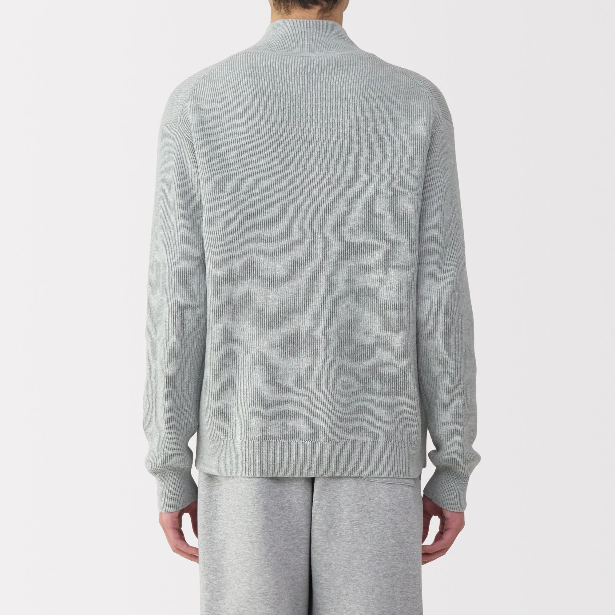 Men's Ribbed Full Zip Cardigan