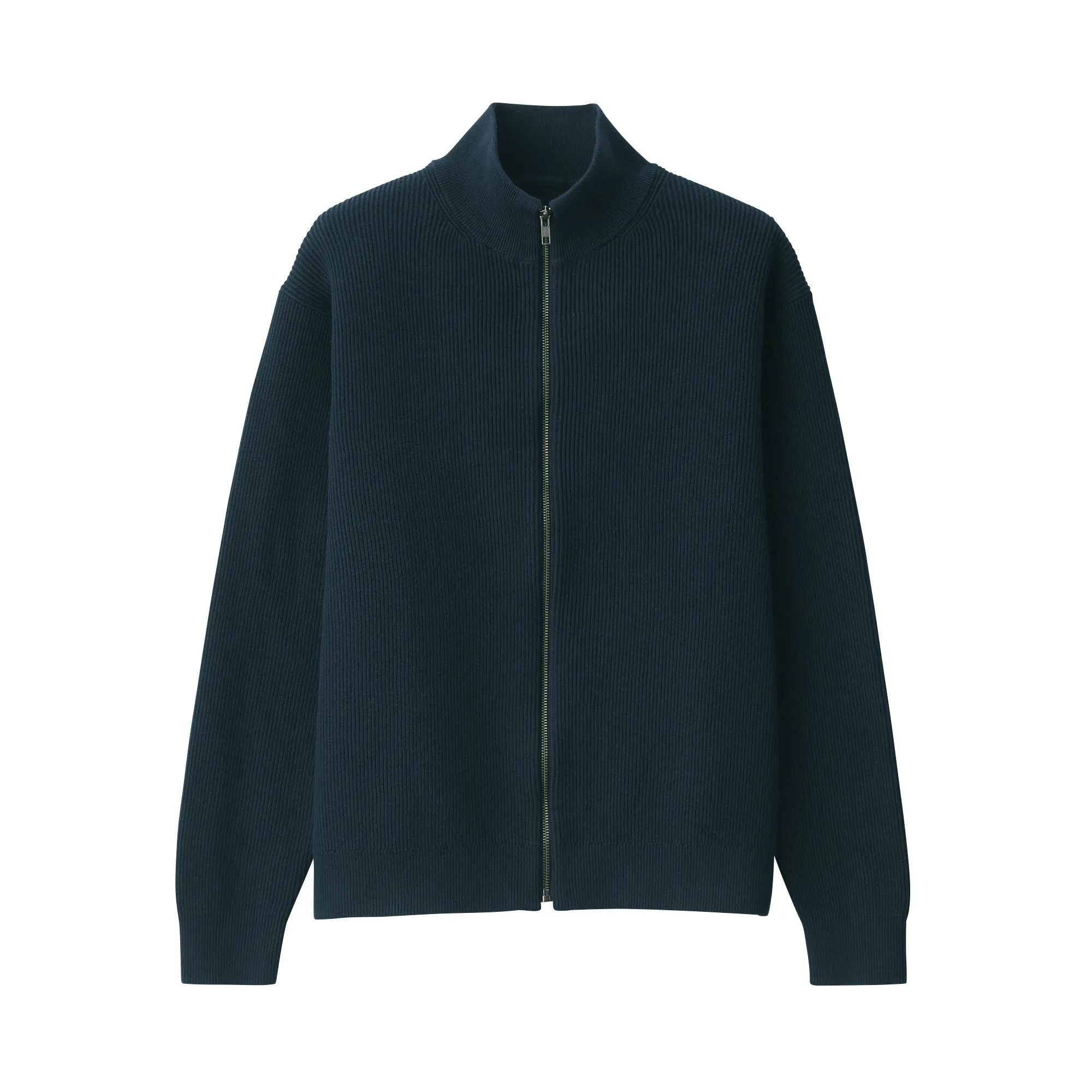Men's Ribbed Full Zip Cardigan