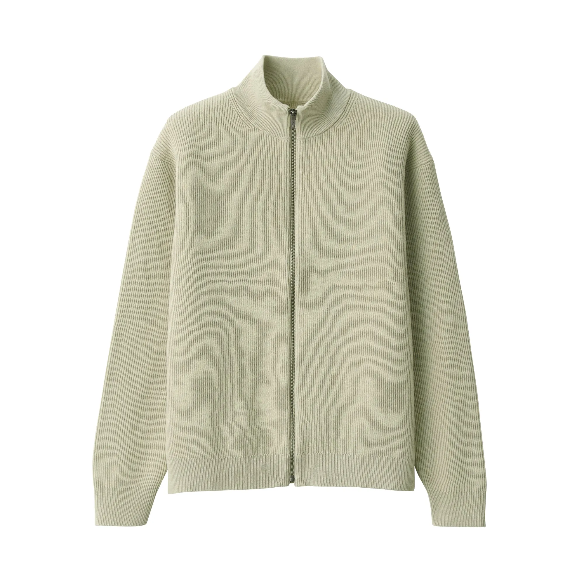 Men's Ribbed Full Zip Cardigan
