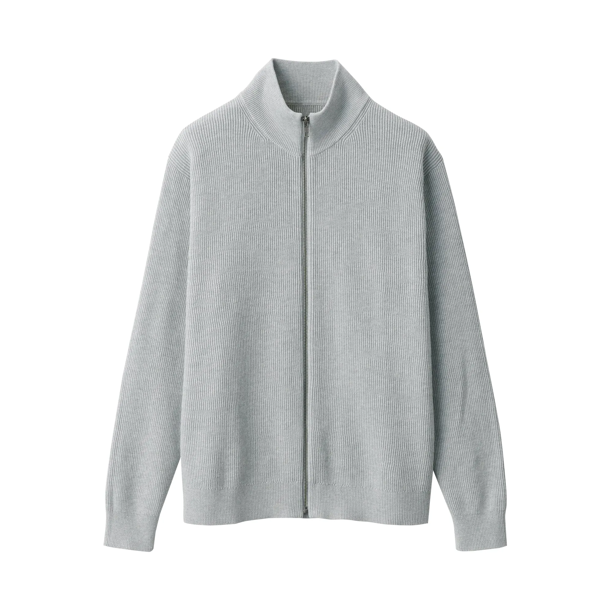 Men's Ribbed Full Zip Cardigan