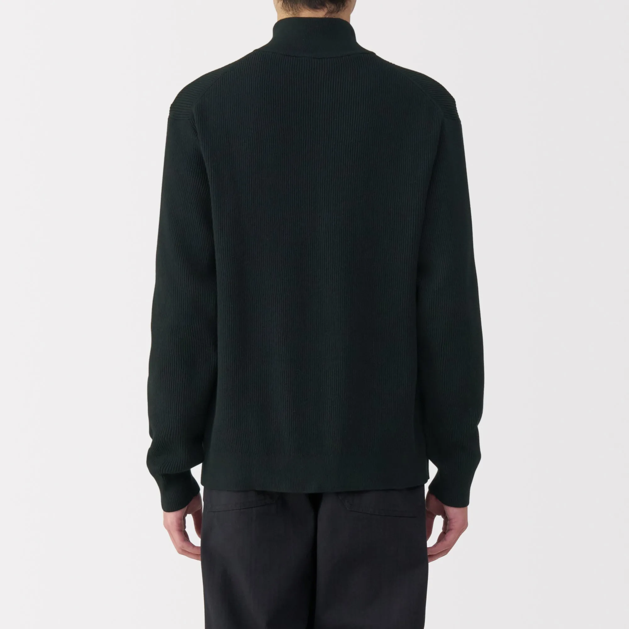 Men's Ribbed Full Zip Cardigan