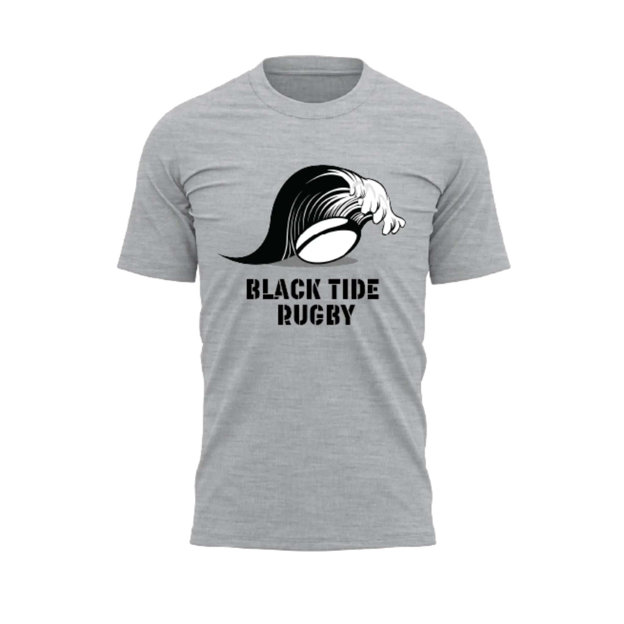 Moncton Black Tide Wave Tee - Athletic Grey - Men's/Women's/Youth