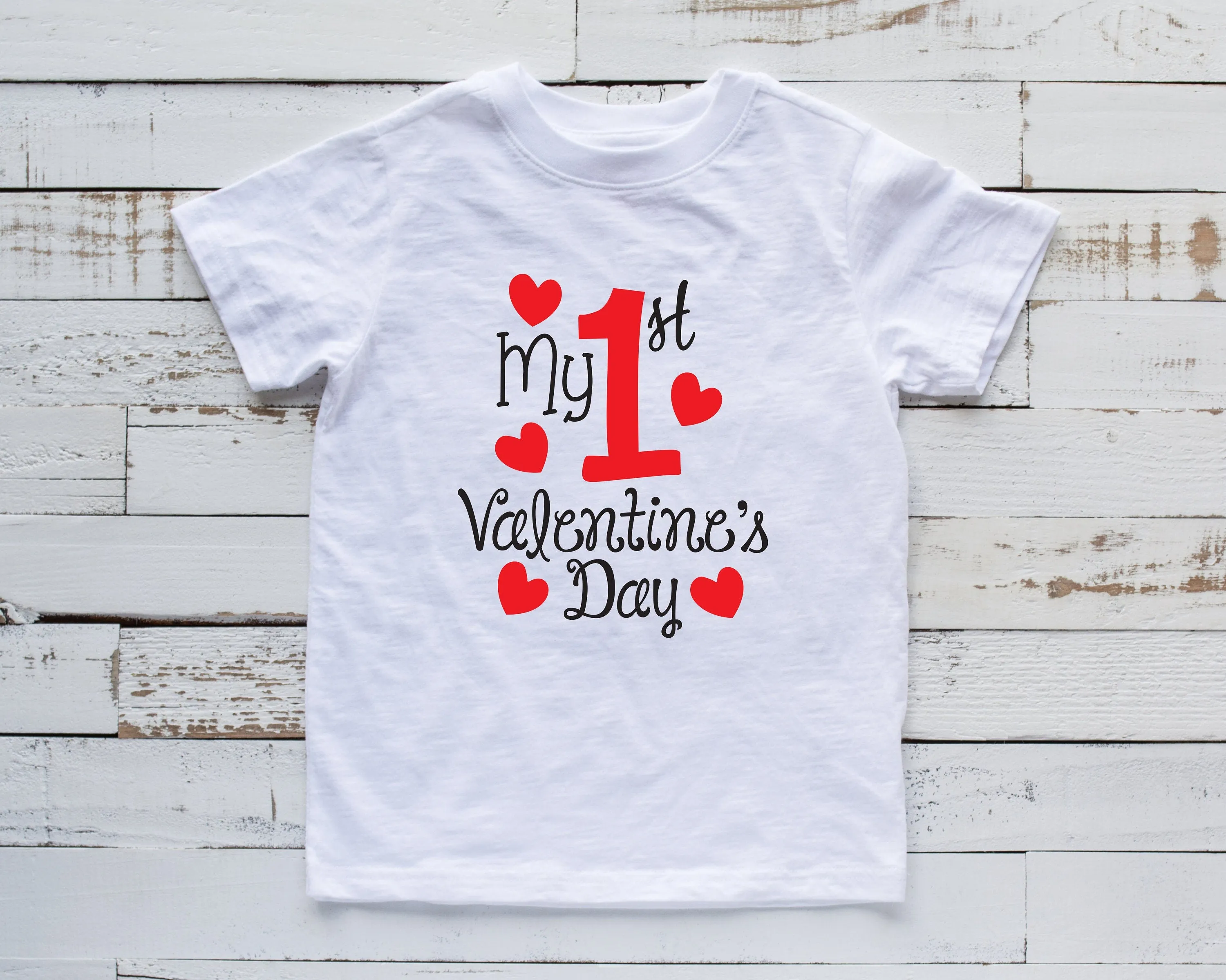 My First Valentine's Day T Shirt - Love T Shirt - Heart Breaker - Infant Toddler Boy or Girl