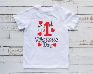 My First Valentine's Day T Shirt - Love T Shirt - Heart Breaker - Infant Toddler Boy or Girl
