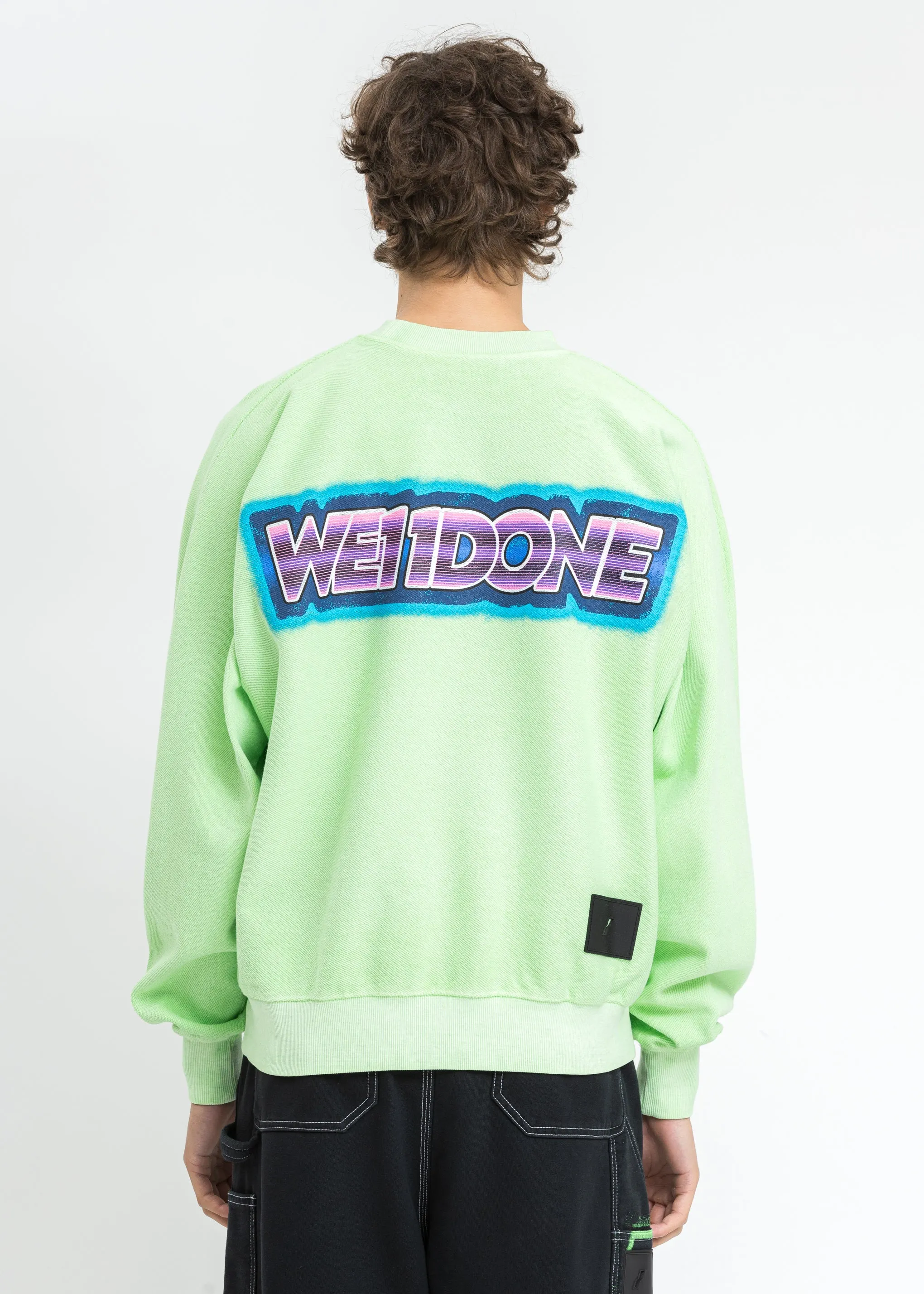 Neon Green Big Lettering Sweater